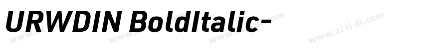 URWDIN BoldItalic字体转换